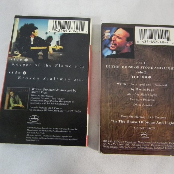 Martin Page Cassette Tapes - Vintage 1994 - Picture 2 of 7